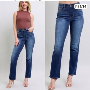 Judy Blue Straight Fit Denim Jeans Size 26